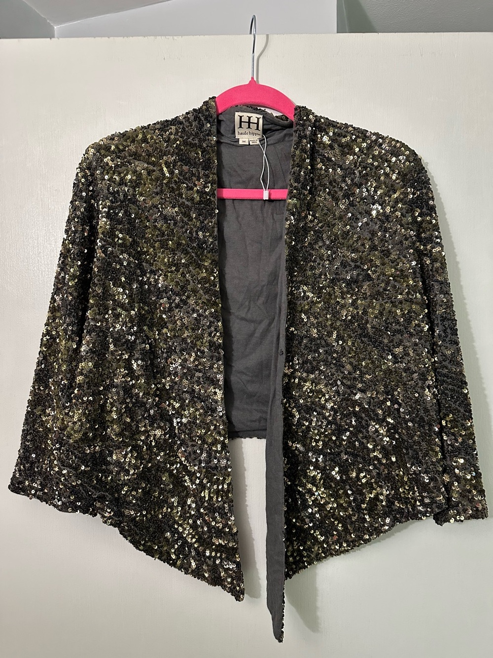 Haute Hippie Metallic Sequin Jacket NEW M